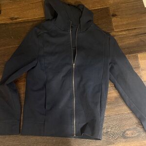 Navy Blue Zip-Up Hoodie